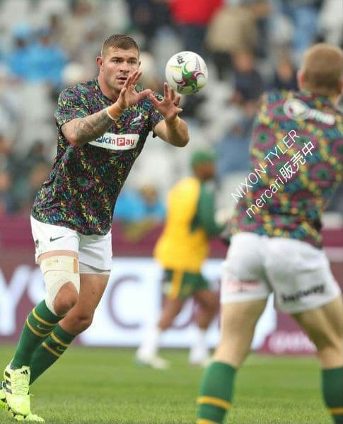 【海外XLサイズ】南アフリカ代表 スプリングボクス 2025 プレマッチシャツ