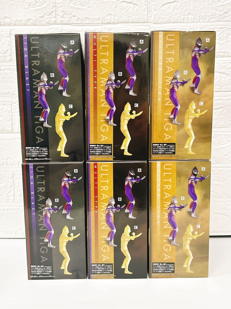 英雄勇像 ウルトラマンティガ フィギュア 全3種×2セット