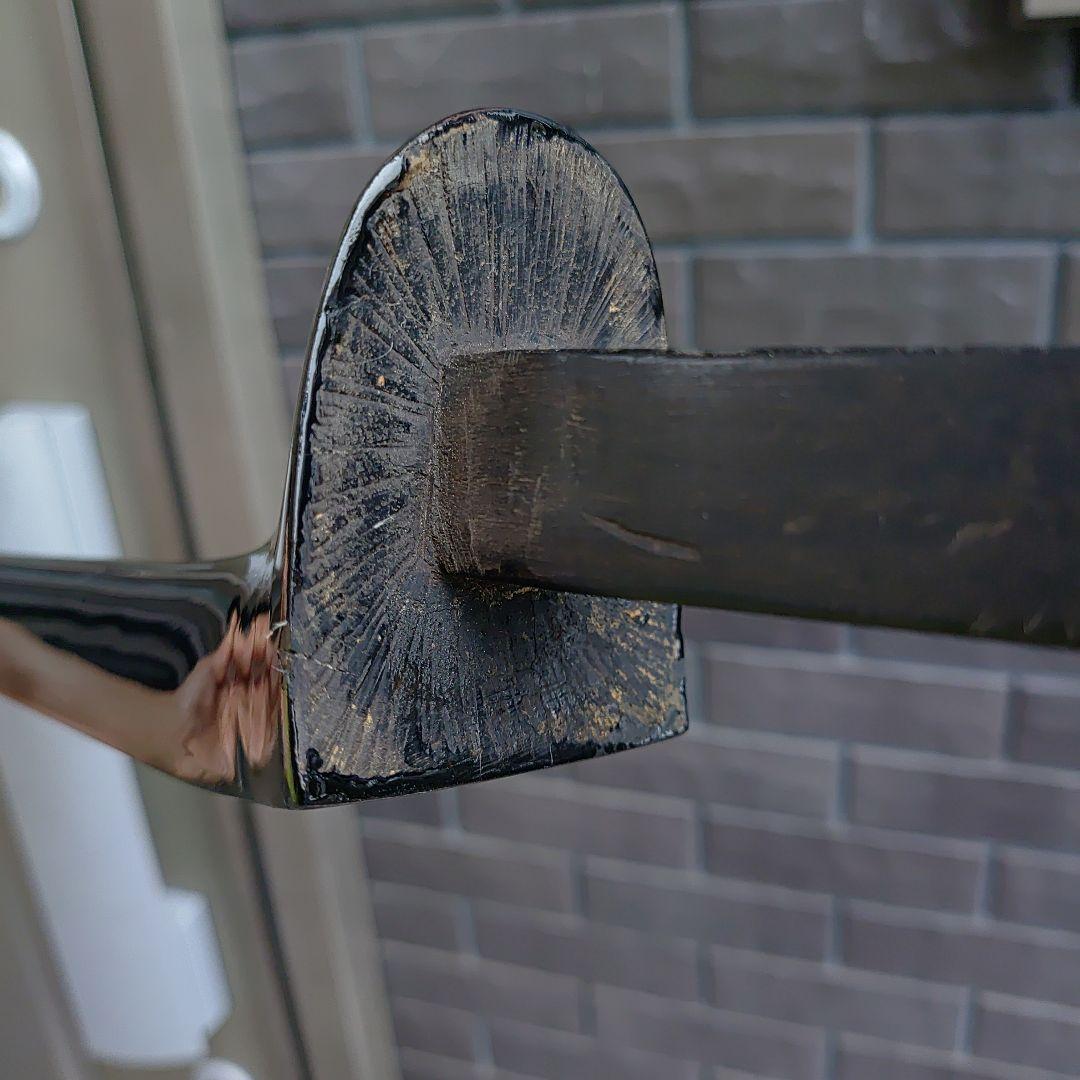 沖縄三線　黒木　棹単体　真壁型　463g　古き貴重な黒木