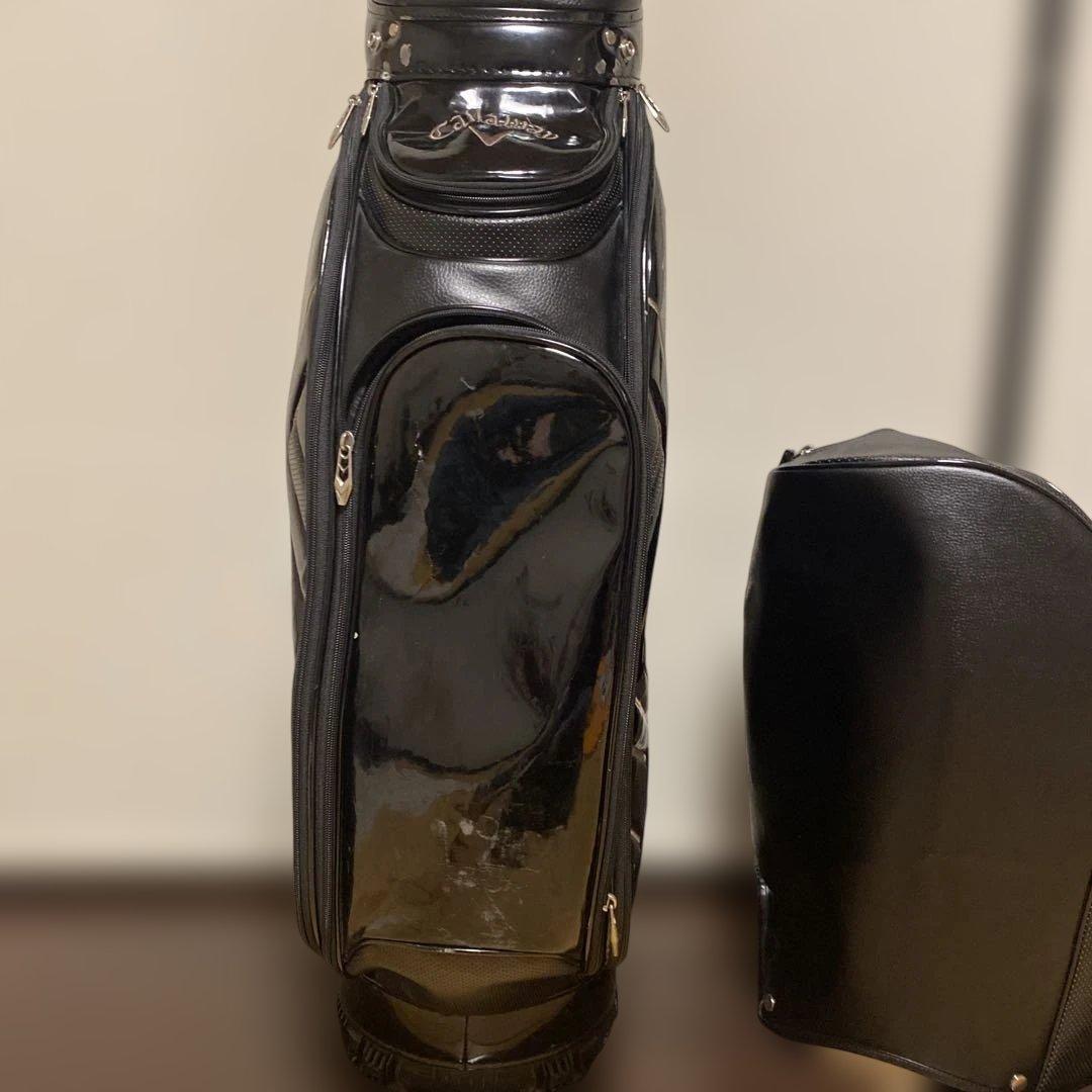 Callaway ブラック キャディバッグ ヘッドカバー付き