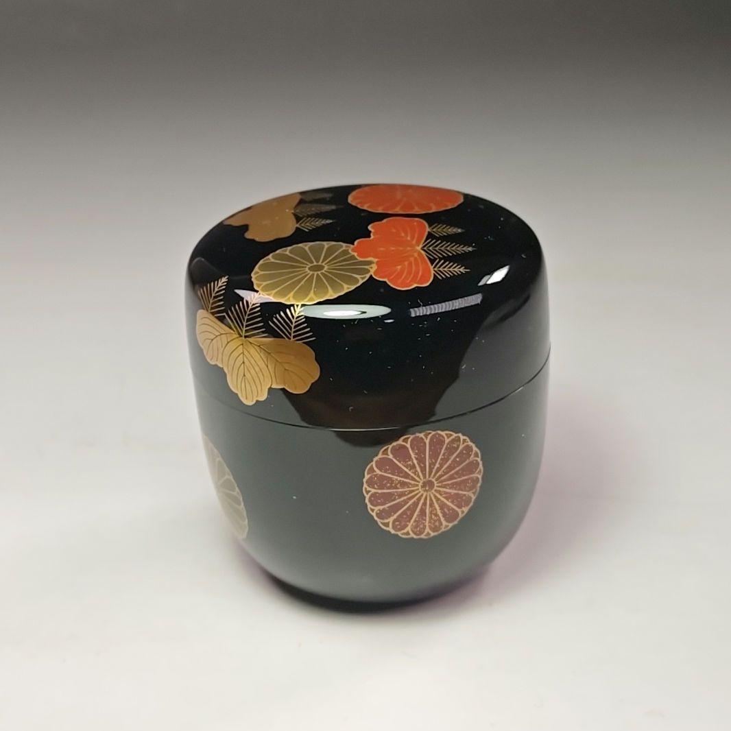 イ719 棗『中村宗伊作』『高台寺蒔絵　大棗　共箱』漆塗　茶道具