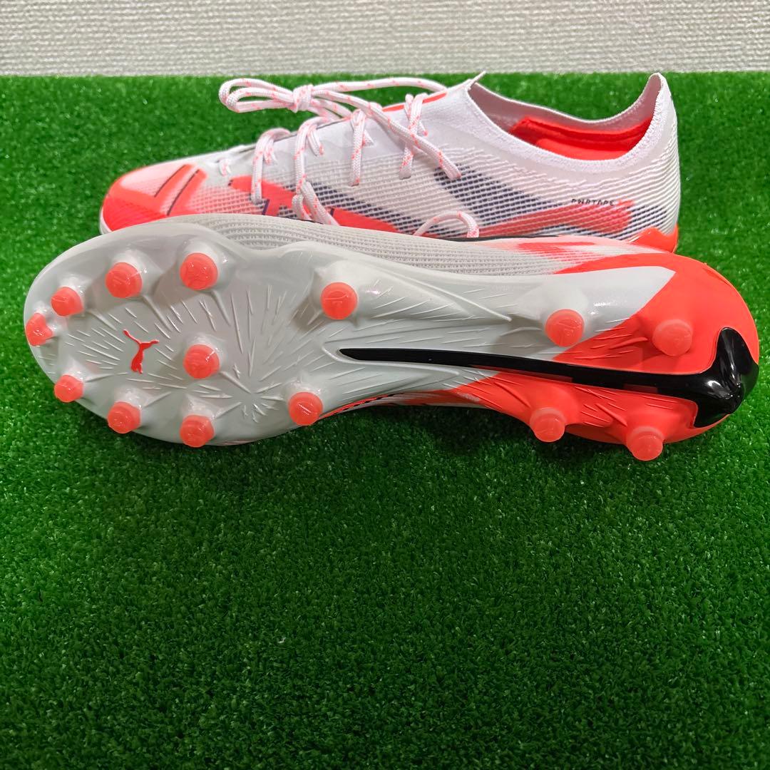 PUMA ULTRA サッカーシューズ ホワイト/オレンジ