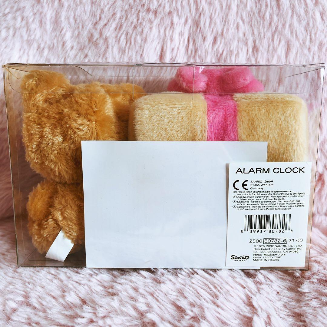 希少レア　ハローキティ　ぬいぐるみ時計　USA ベア　着ぐるみ　2002