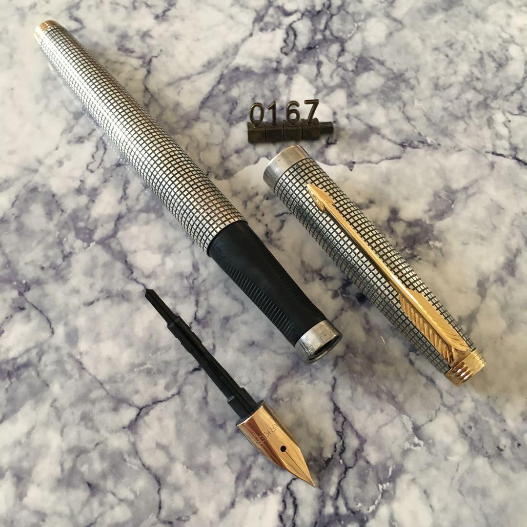 #0167 オーバーホール済み 万年筆 PARKER パーカー 14k