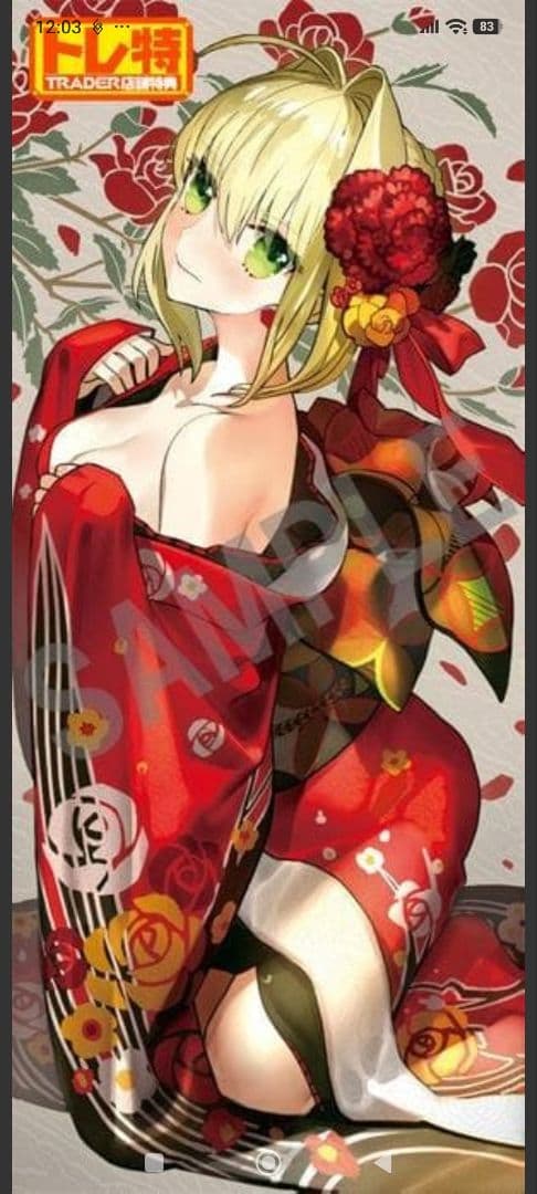 ネロ・クラウディウス 等身大の特大タペストリー　ラストワン　まとめ売り