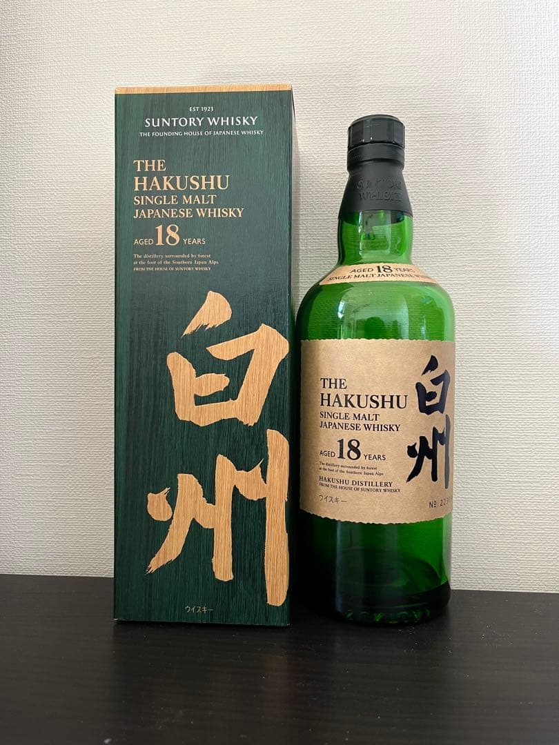 白州 18年 空瓶　箱あり