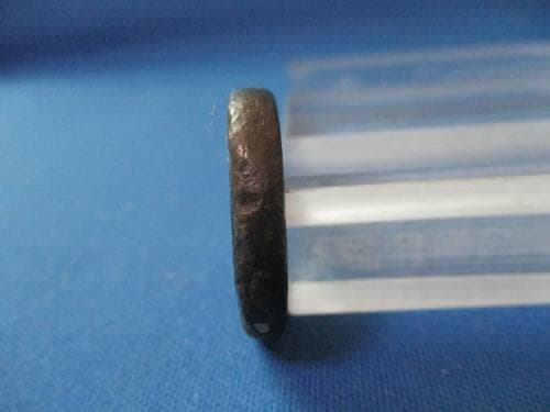 絵銭 穴一銭☆恵比寿／厚肉／佳品／江戸時代／玩具銭／お守り銭／厭勝銭／1-37