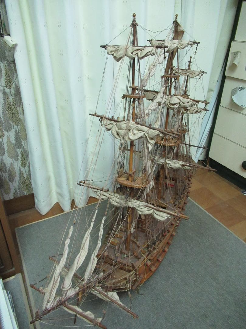 木製帆船　モデルシップ　大型