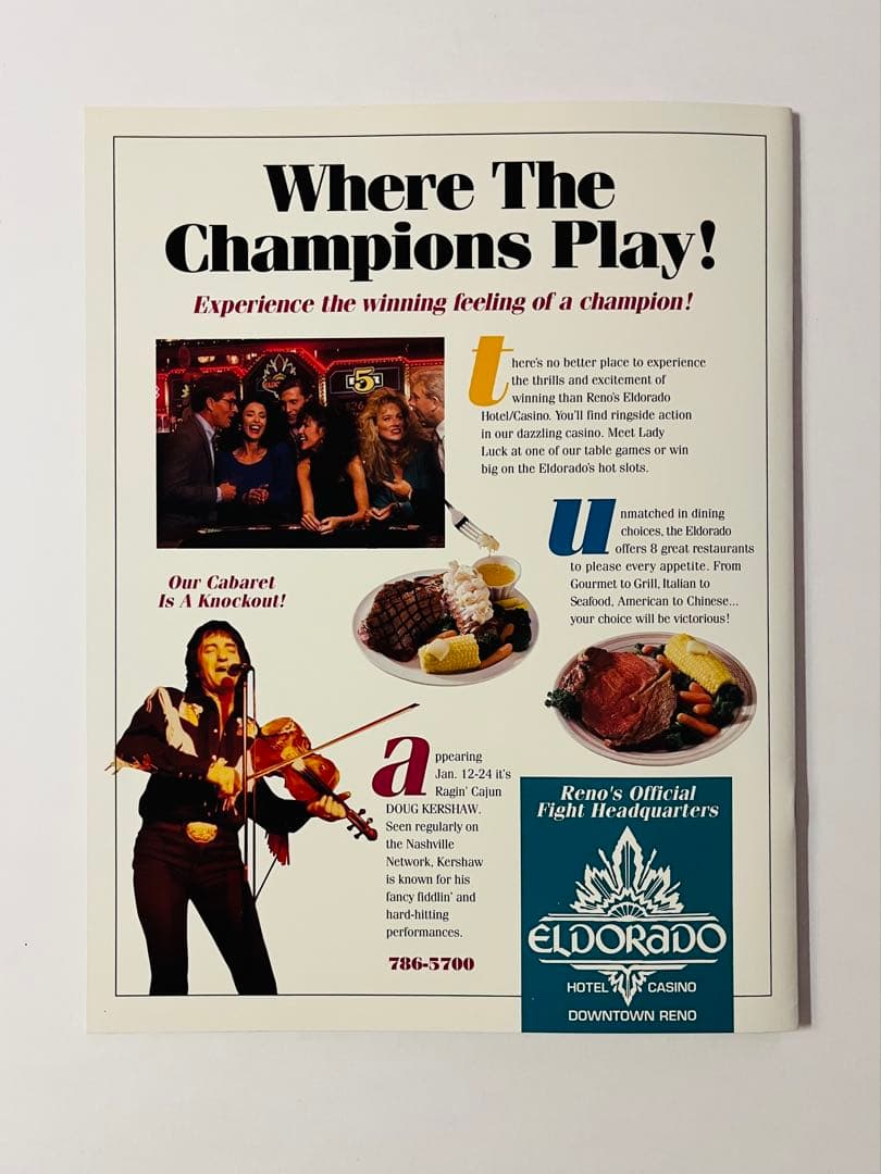 ボクシングパンフ ’93 ジョージ・フォアマン&トミー・モリソン　ダブルヘッダー