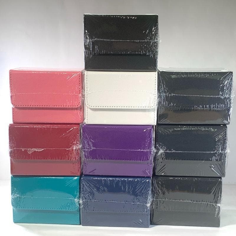 訳アリ　デッキケース　10個セット　レザー調 マグネット カードケース