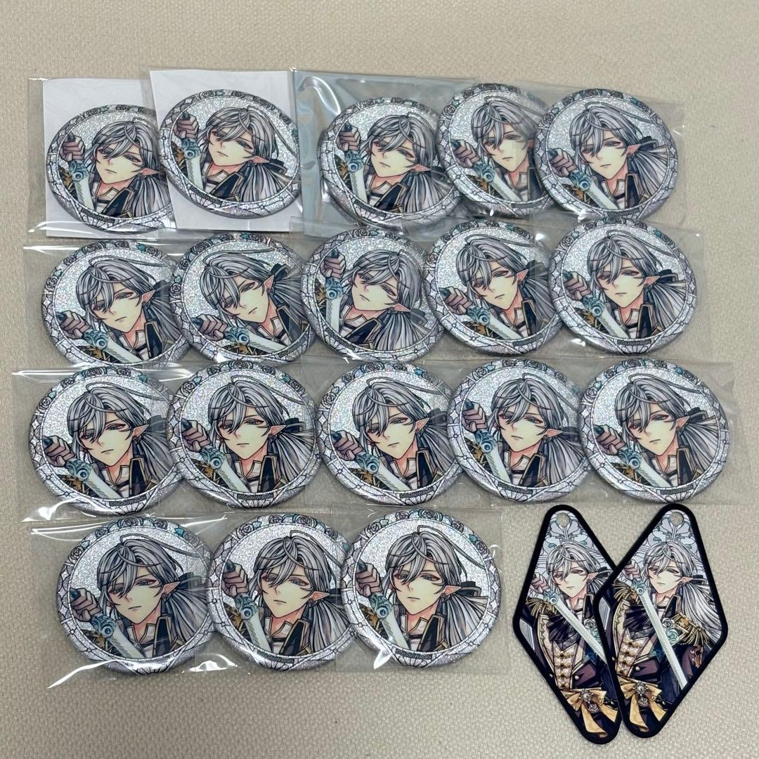 あくねこ　3周年　缶バッジ　シロ