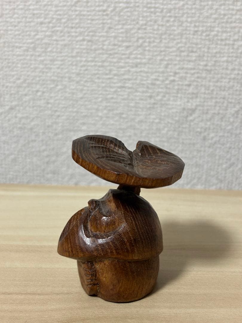 【最終値下げ】【希少】　木彫り　あとぐちさん作品　コロポックル