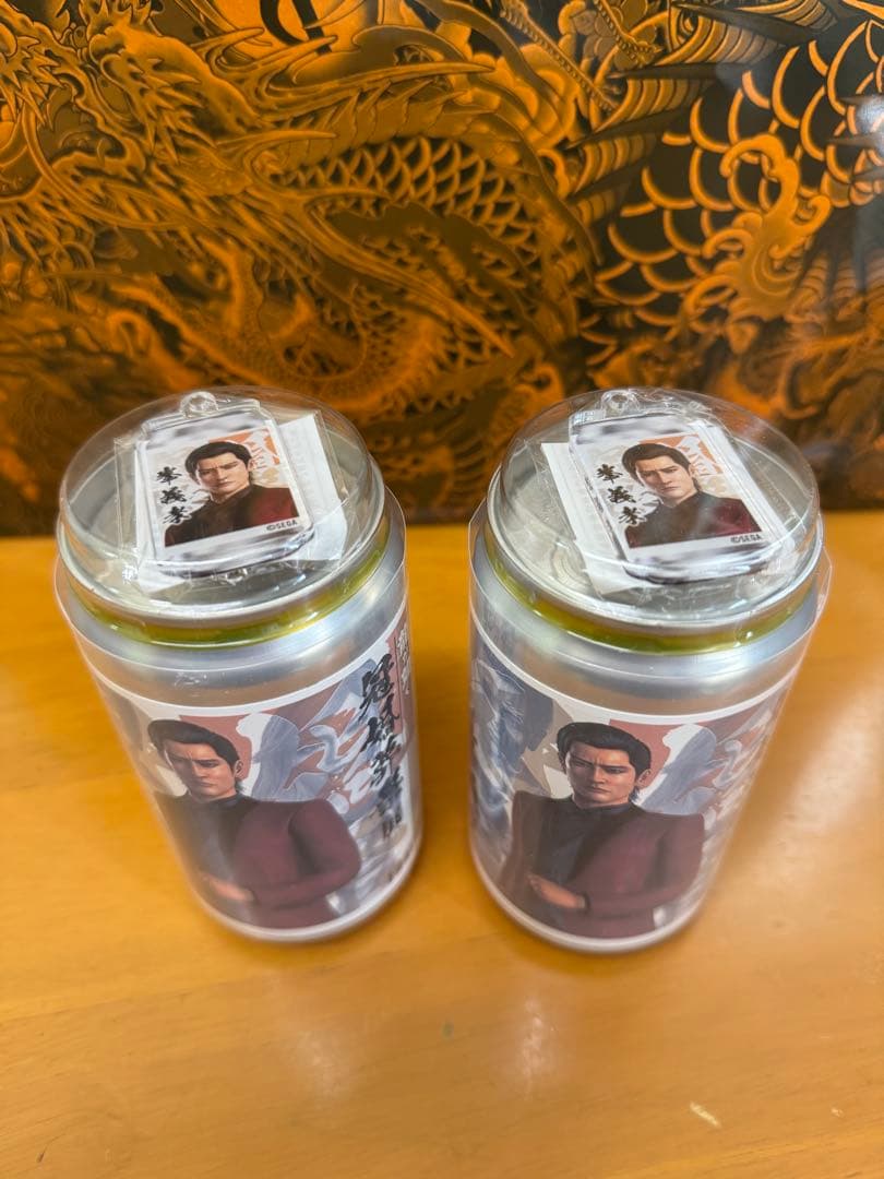 龍が如く　峯義孝　コラボ缶　当たりアクリルチャーム　冠婚葬祭展