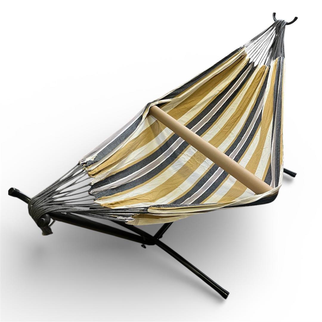 【美品】Vivere ビブレ自立式ハンモック ダブルサイズ　デザートムーン