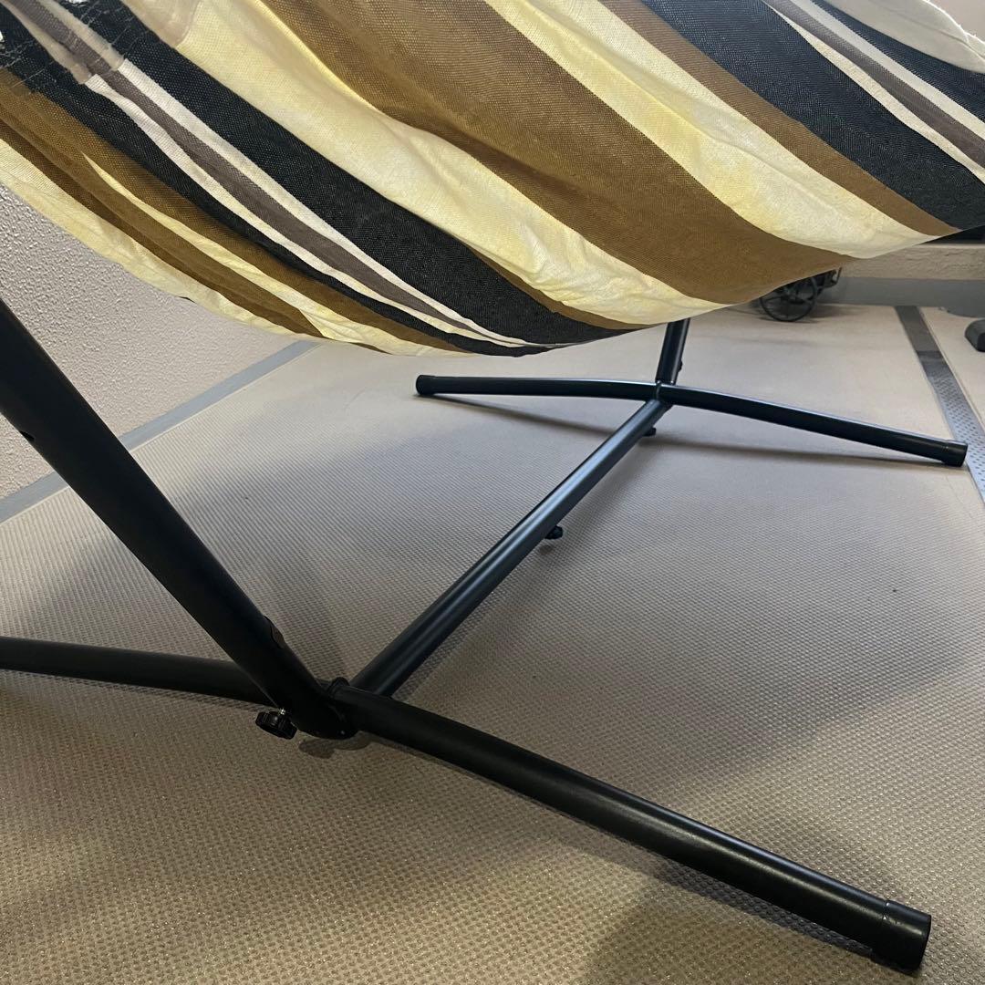 【美品】Vivere ビブレ自立式ハンモック ダブルサイズ　デザートムーン