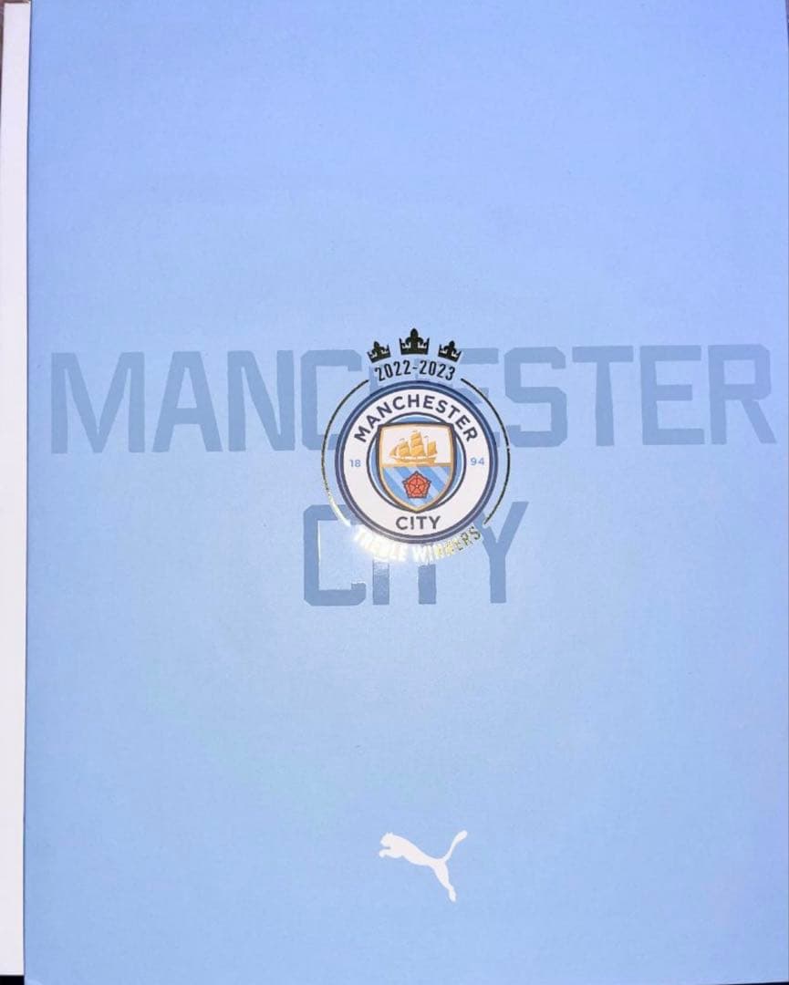 M マンチェスター シティ 22-23トレブル ウィナーズ 記念 ユニフォーム