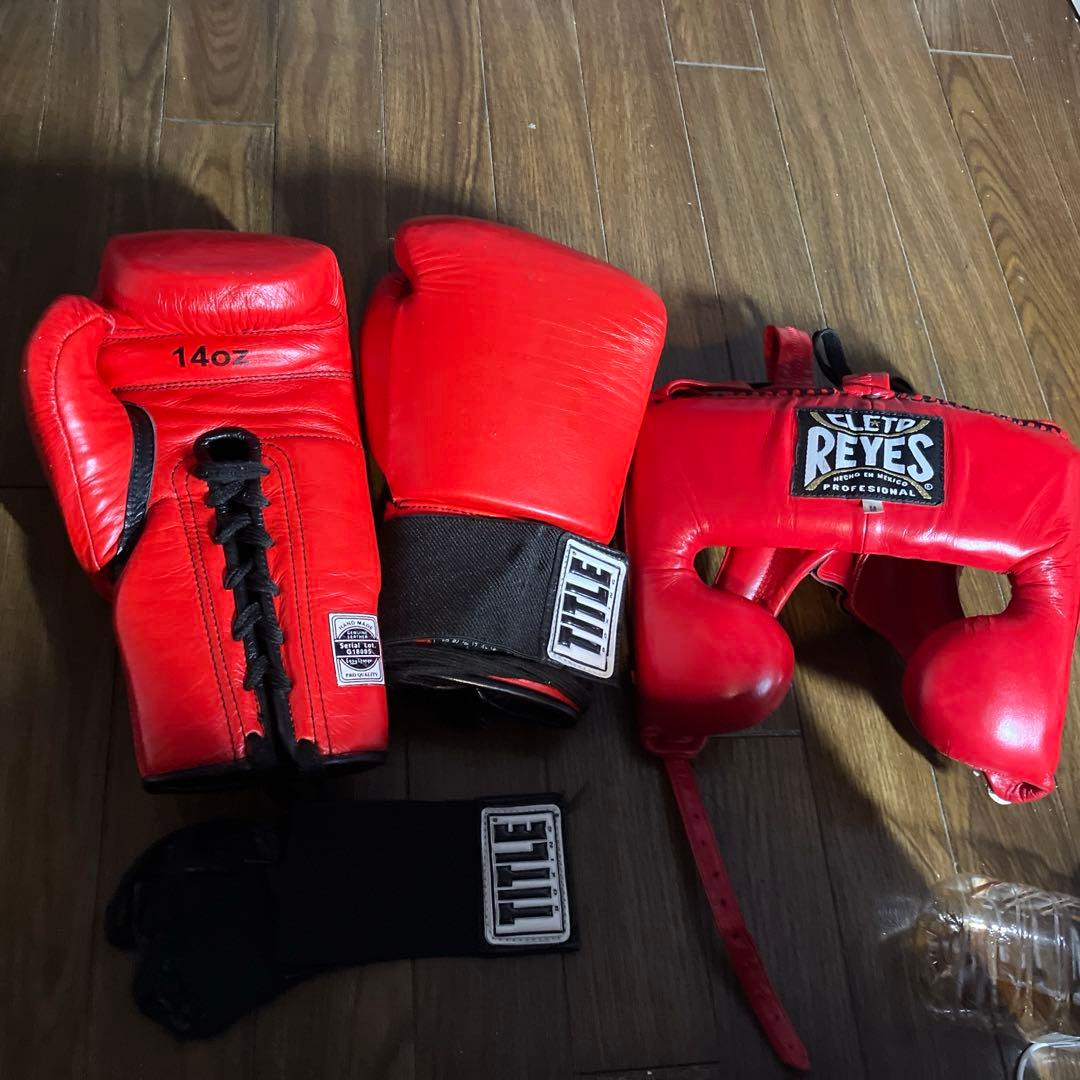 【超美品】REYESヘッドギアM& 14ozグローブ 21980¥→17680¥