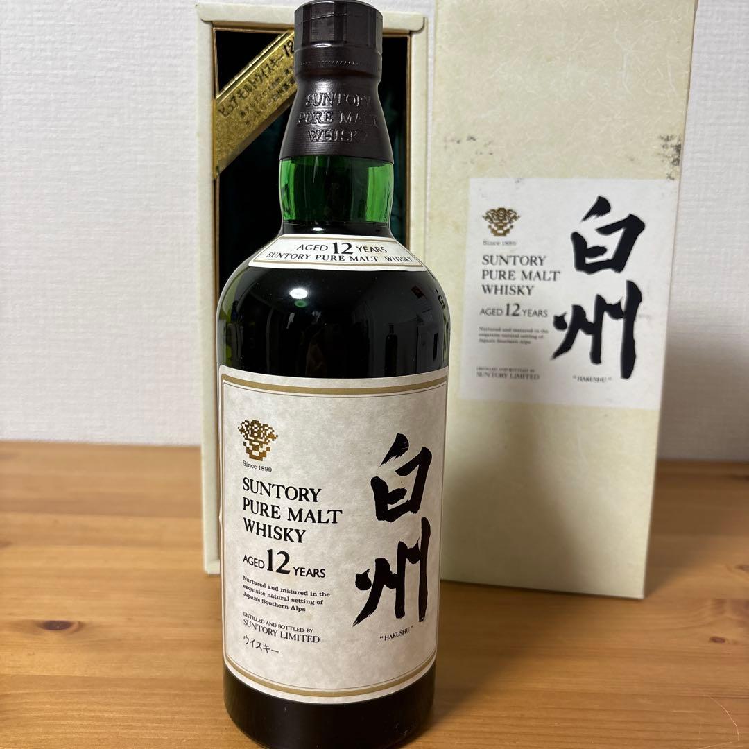 サントリーピュアモルトウイスキー　白州12年　箱付き　未開封【1】