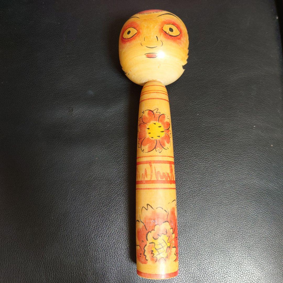 たこ坊主　中ノ沢　土湯系　伝統こけし　日本人形本多信夫作