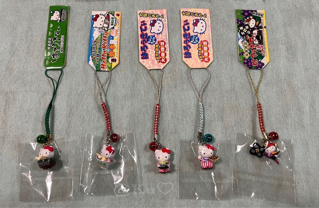 【未使用】ご当地キティ 根付 ストラップ 10個セット ②