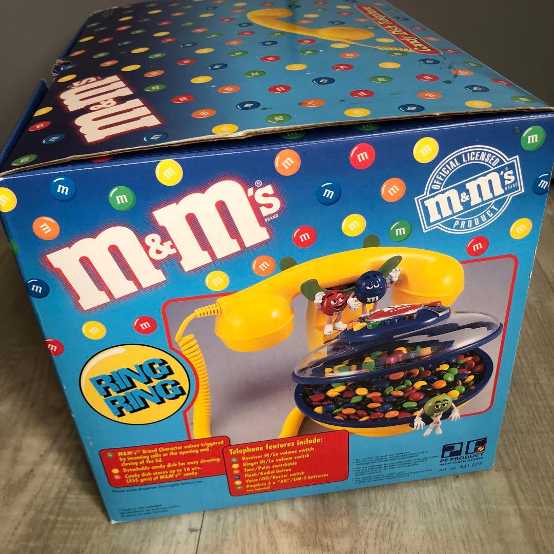 新品箱付デッドストックアメリカUSAビンテージM&Msキャンディディッシュ電話機