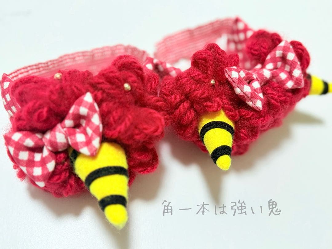 節分　カチューシャ　鬼　犬用　猫用　赤　帽子　コスチューム　コスプレ　鬼の角