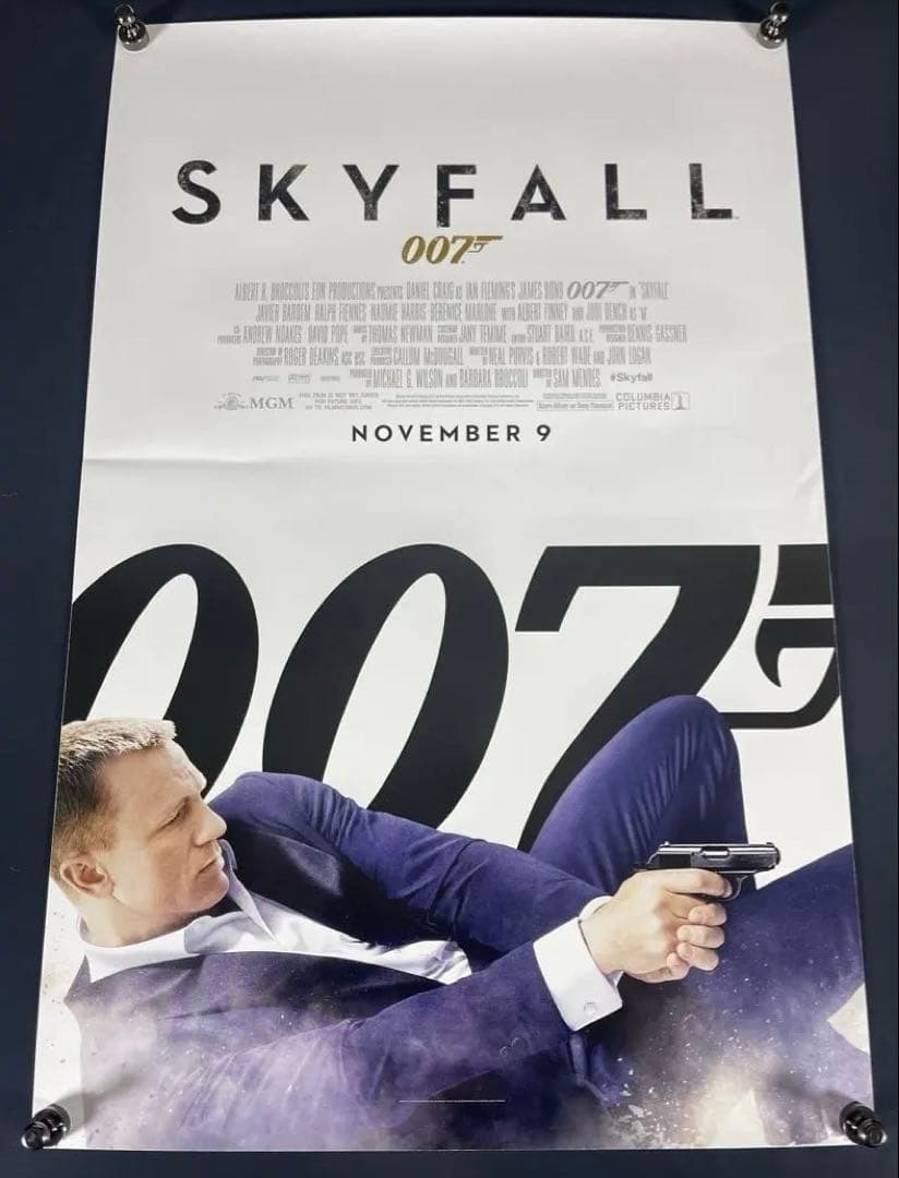 *枚数限定*映画館用片面印刷ポスターUS版:007 スカイフォール
