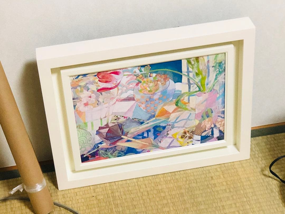 日本画　四月の贈りものたち〜春の窓辺〜　宮本美紗季