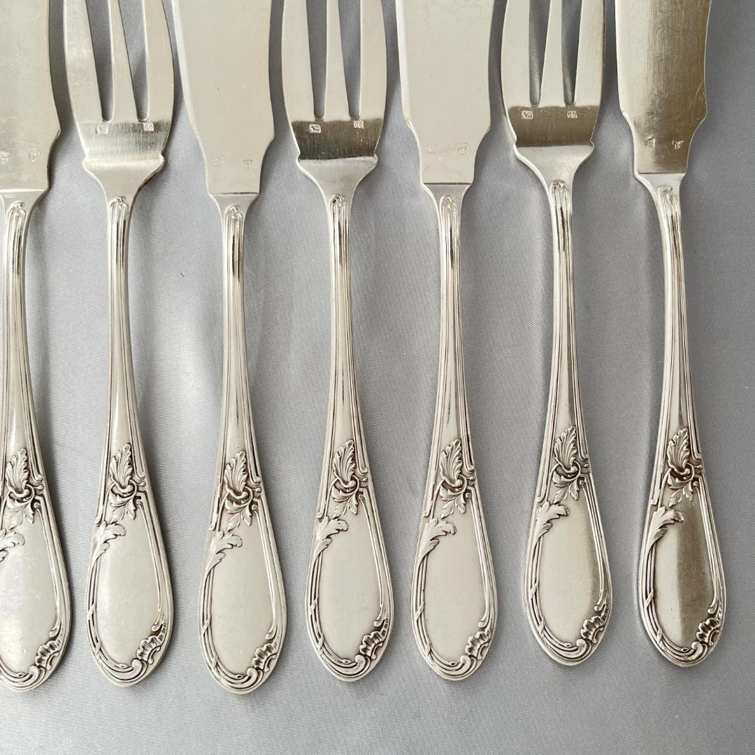 【仏蘭西】 Louis XV カトラリーセット 12本　ルイ15世様式