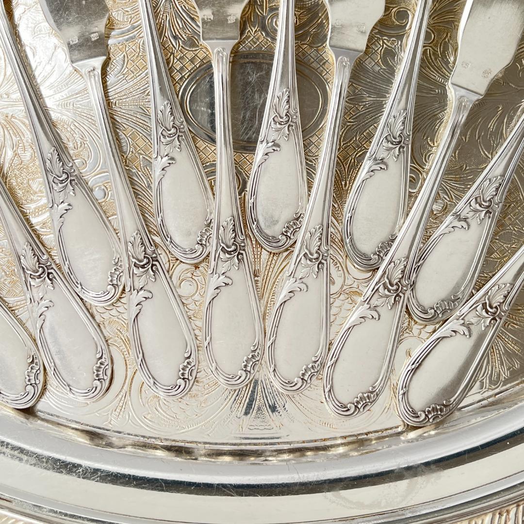 【仏蘭西】 Louis XV カトラリーセット 12本　ルイ15世様式