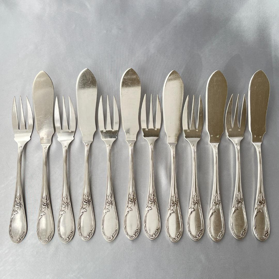 【仏蘭西】 Louis XV カトラリーセット 12本　ルイ15世様式