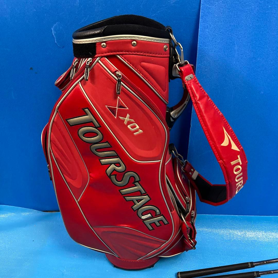 TOUR STAGE GOLFフルセットキャディーバッグ付き