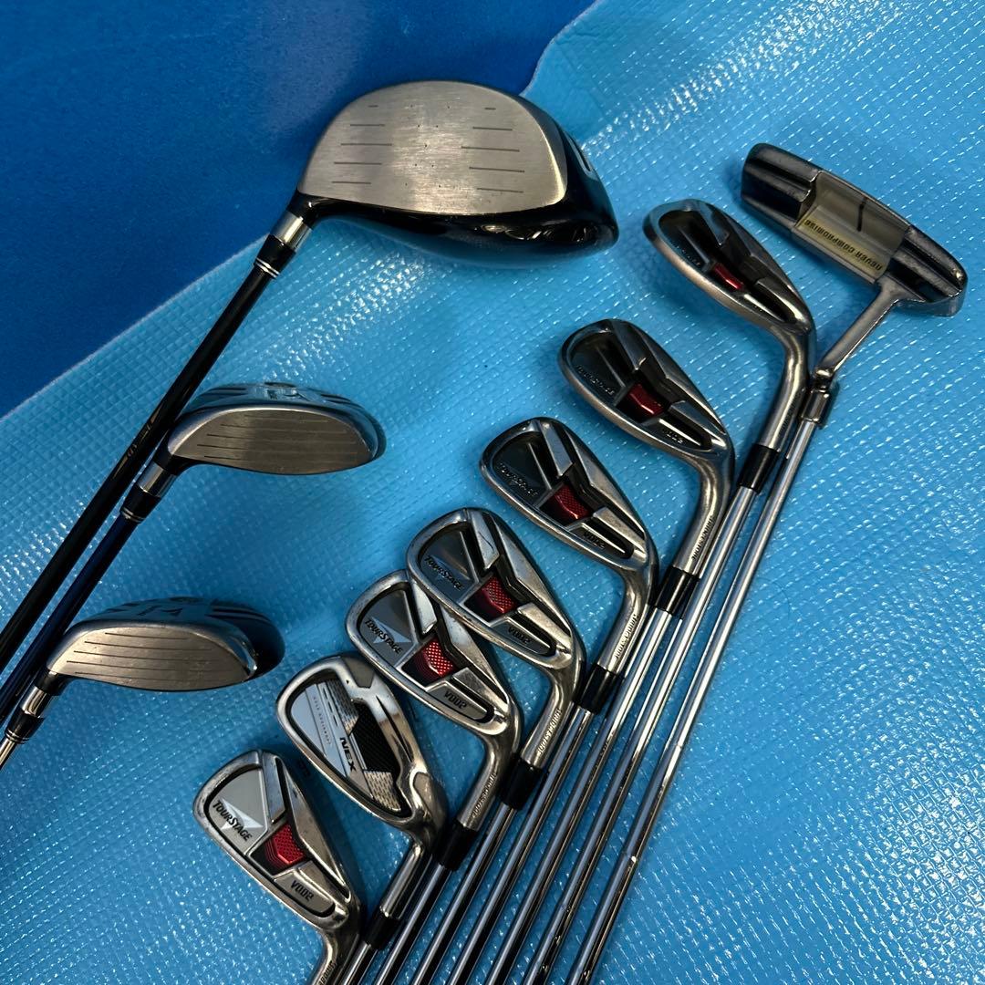 TOUR STAGE GOLFフルセットキャディーバッグ付き