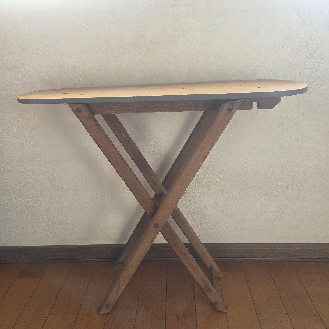 フランス　アンティーク　小さなアイロン台　ままごと