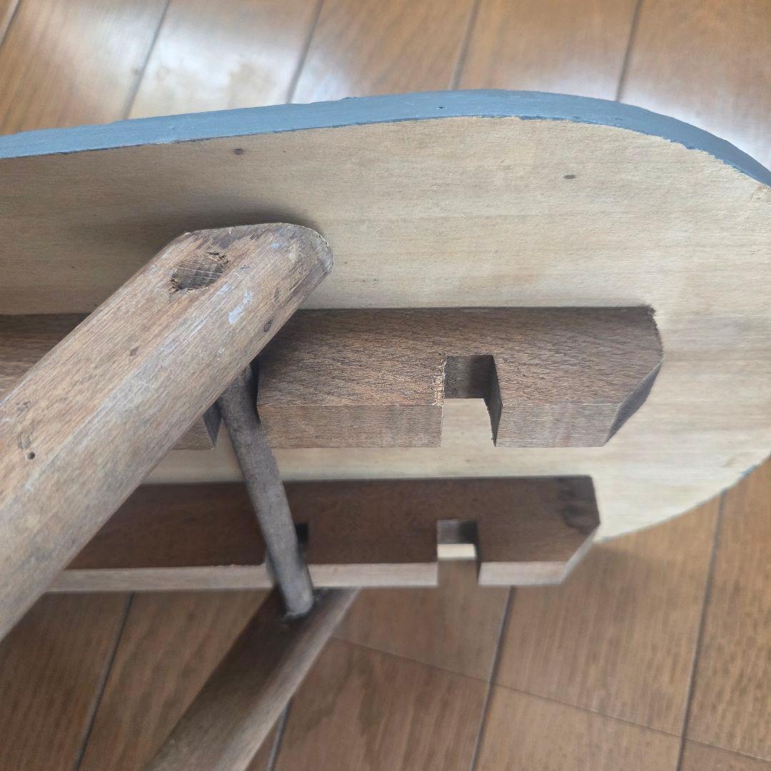 フランス　アンティーク　小さなアイロン台　ままごと