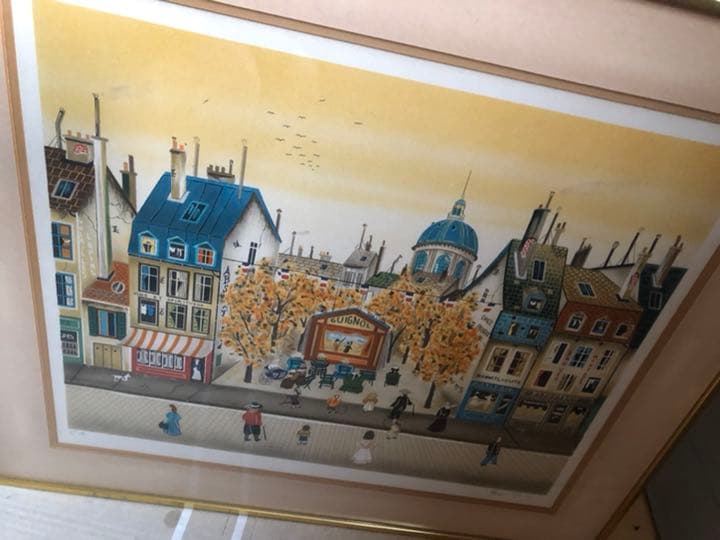 ユージン ヴァレンティン リトグラフ 額縁 額