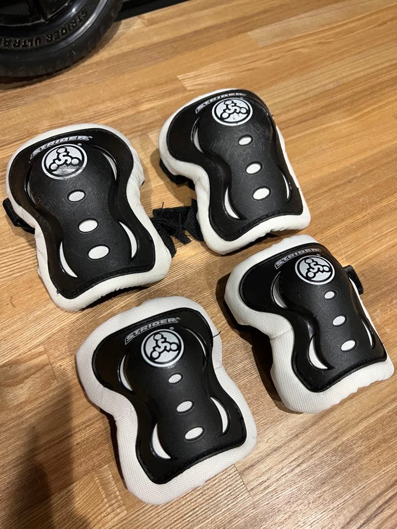 STRIDER バランスバイク オレンジ プロテクター付き