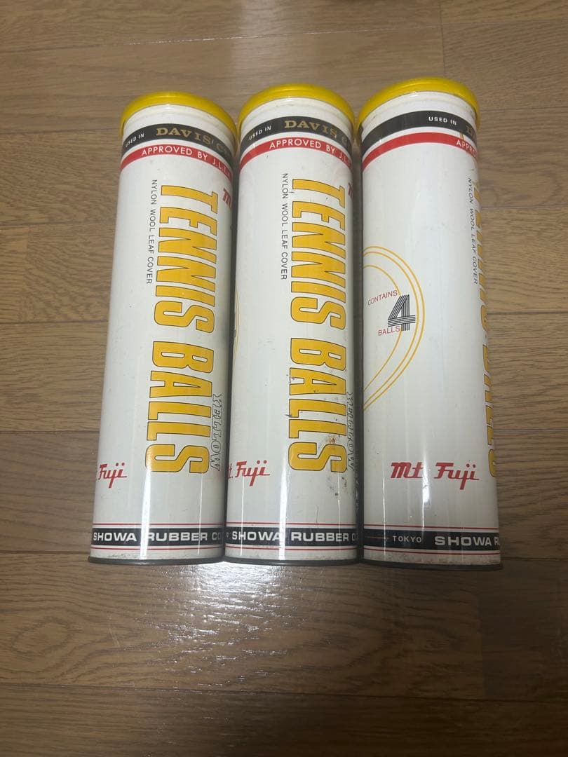 Mt. Fuji テニスボール DAVIS CUP未開封　超貴重　３セット
