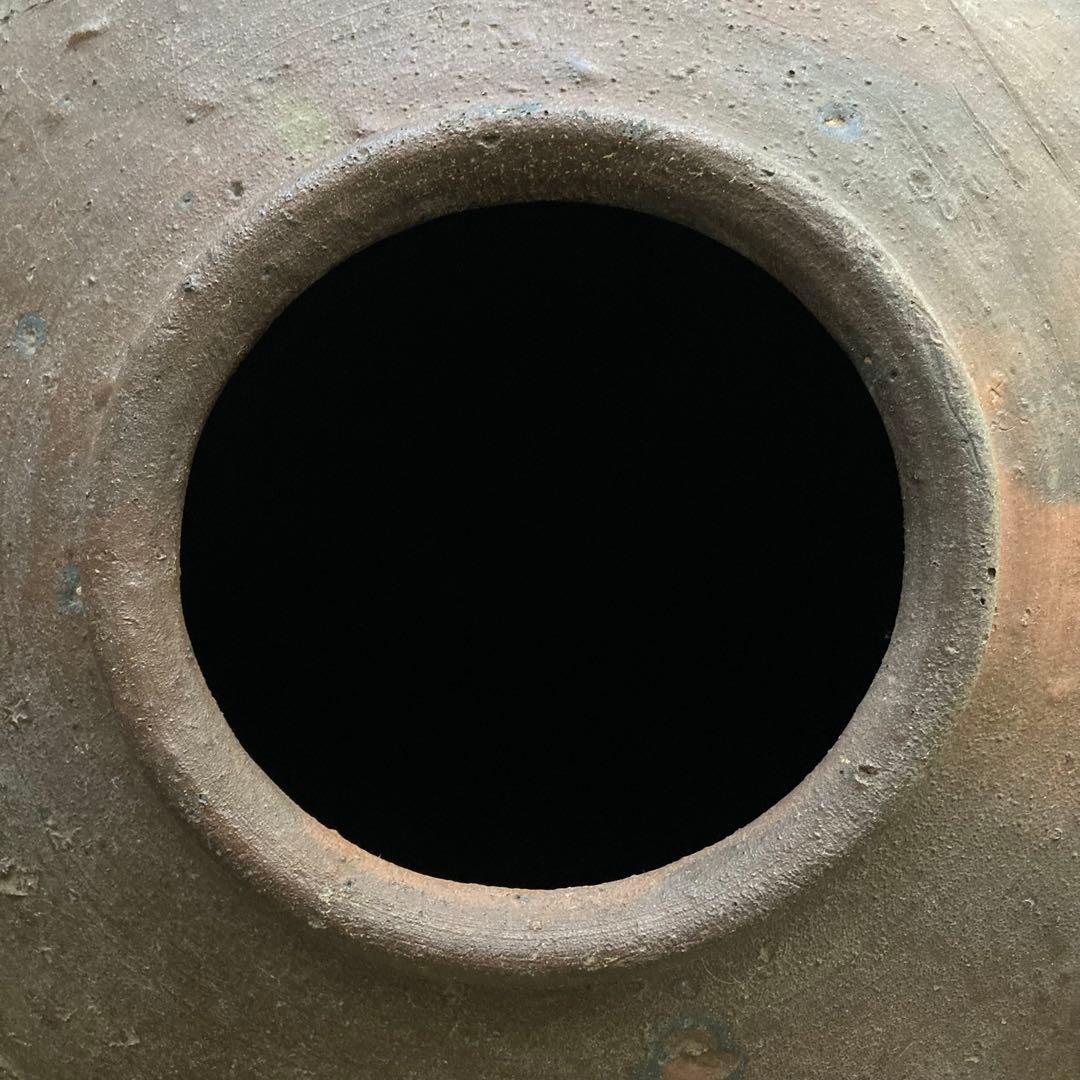 古備前　三耳大壺　陶器　室町時代