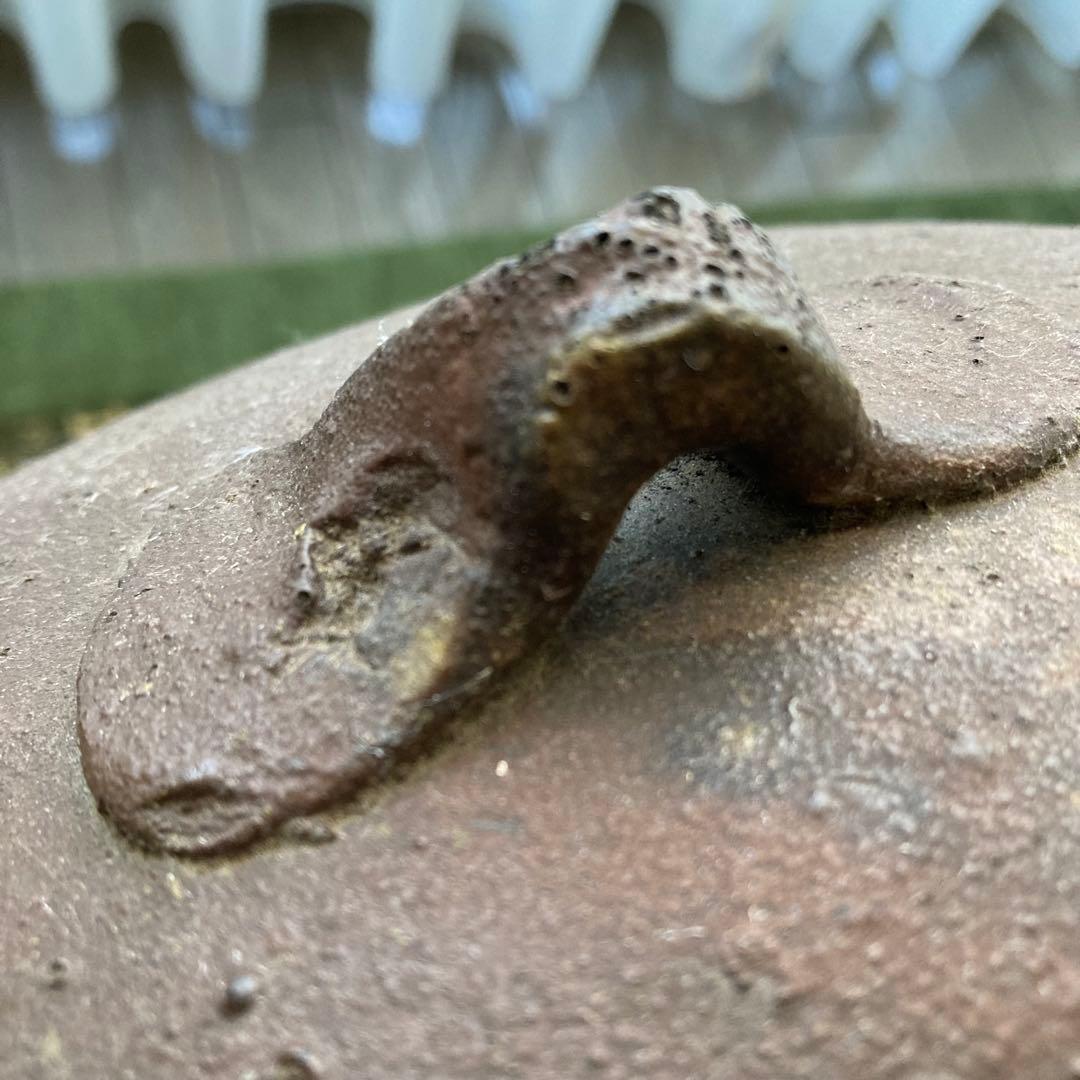 古備前　三耳大壺　陶器　室町時代