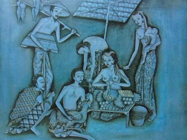 REGIG（レギグ）、行商人、希少な額装用画集より、新品高級額装付、状態良好