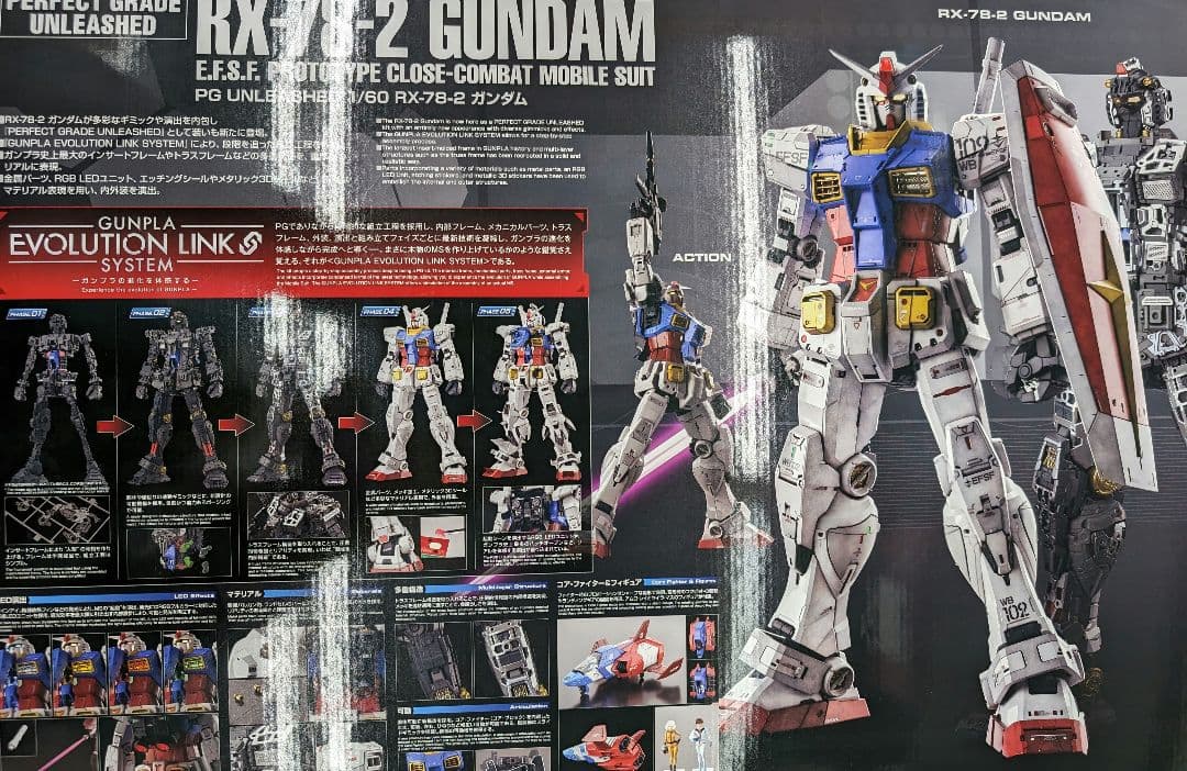 ＰＧ.1/60UNLＥAＳHＥD.ＲX-78-2ガンダム。