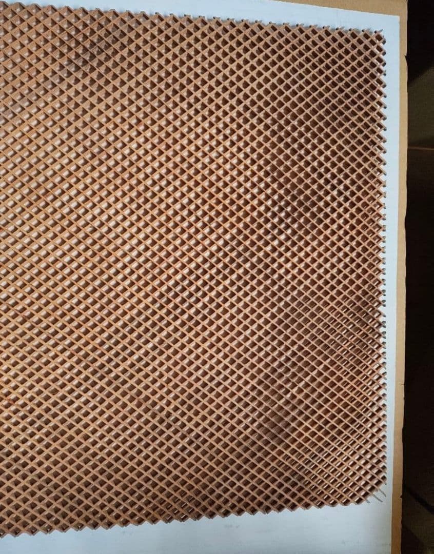 木製 網目状　組子　 工芸品　2枚価格　③