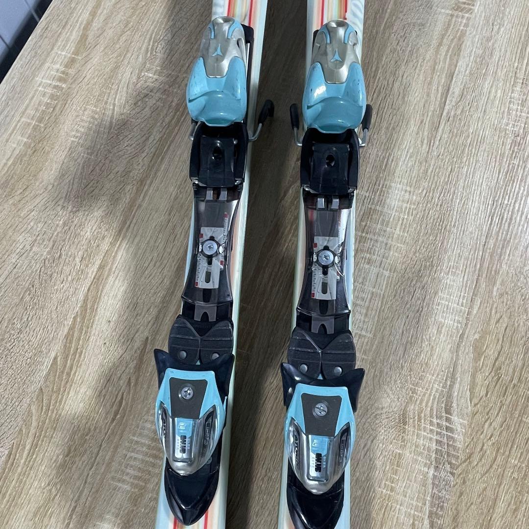 ATOMIC152cm ROSSIGNOL24.5cmストック付きスキーセット