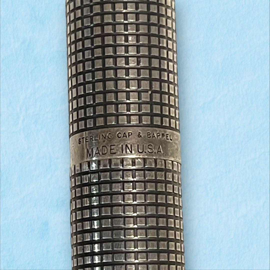 ★貴重！PARKER パーカー 万年筆　スターリング　キャップ&バーレル