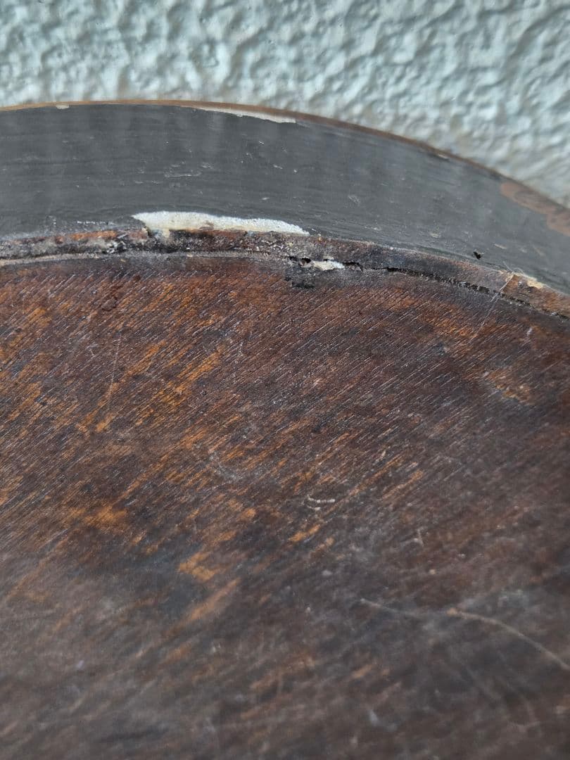 アジアンアンティーク　漆塗り？ 大きな　蓋付き　木箱