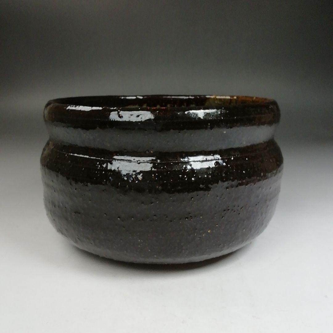 Ｗ１５９　建水　『上野焼』『第十五代　熊谷紅陽 作』　共箱　茶道具