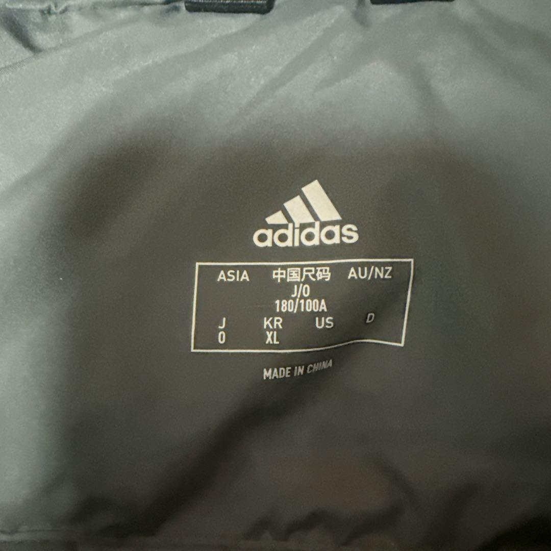 トロトロ　adidas アディダス　ブラックロング ライトダウンコート