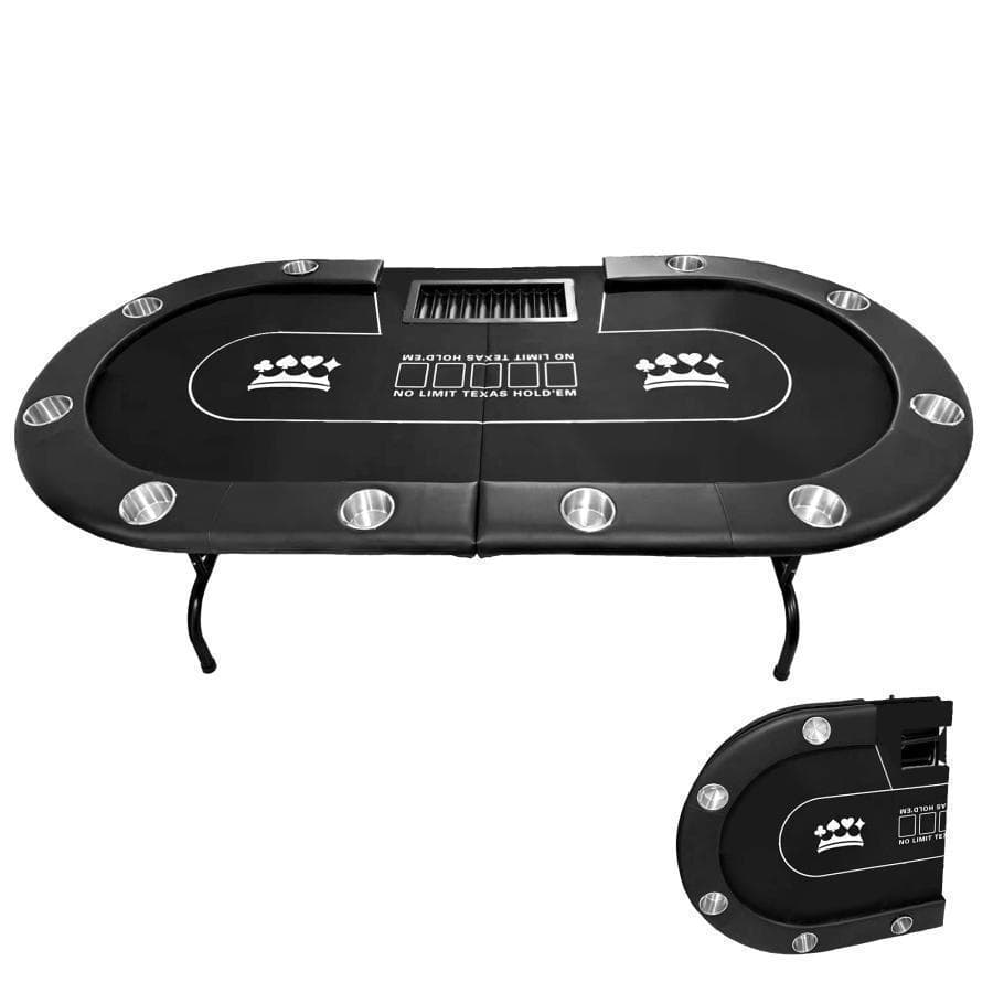 2654新品*ポーカーテーブル10人対応カジノ チップラック ドリンクホルダー赤