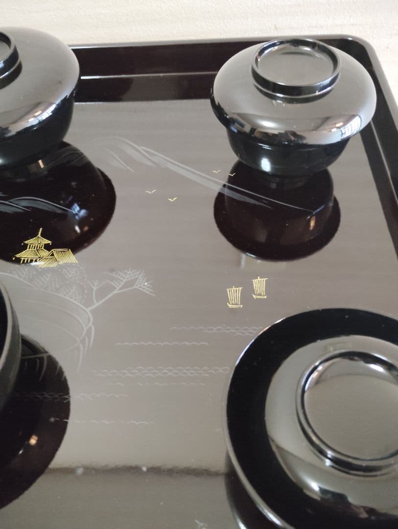 会津漆塗り　客膳セット　30セット